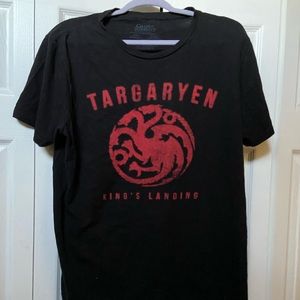 GOT Targaryen🐉 HBO T-Shirt, Black, Size XL